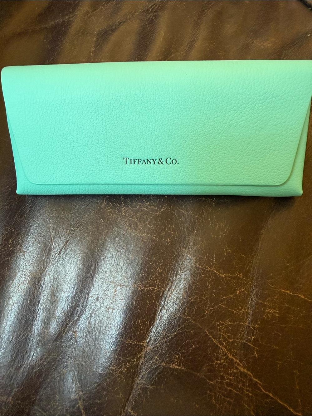 Tiffany & Co. Tiffany Blue Pebbled Leather Eyewear Pouch